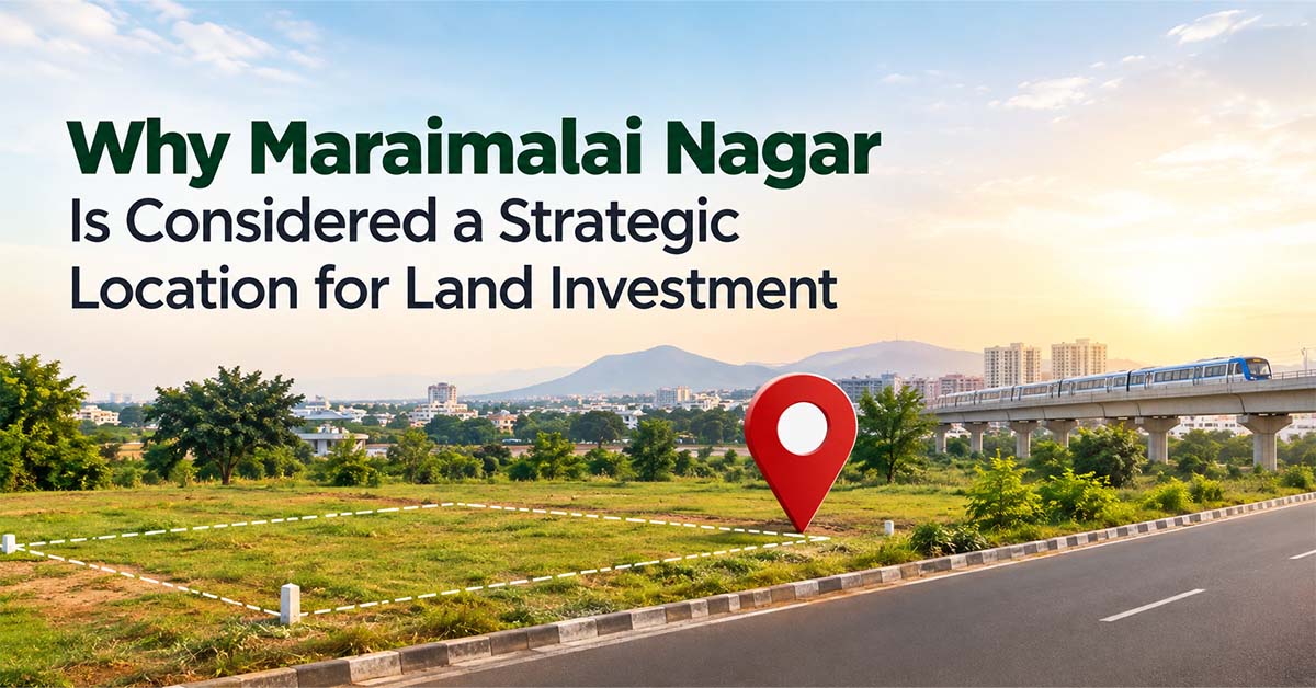 Why Maraimalai Nagar Is Considered a Strategic Location for Land Investment